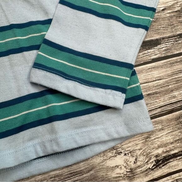 SO Womens Striped Long Sleeve T Tee Shirt XL Extra Large Blue Teal White NWT NEW - Picture 7 of 12